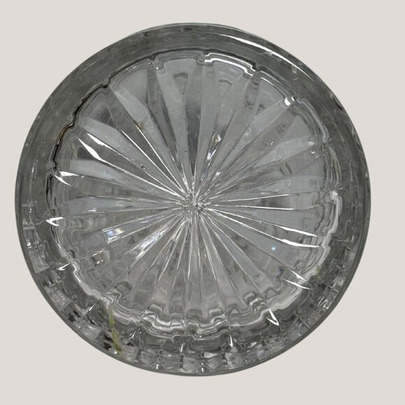 Elegant Vintage Crystal Whiskey Decanter w/ Stopper - Liquor Barware Decor - Picture 9 of 9